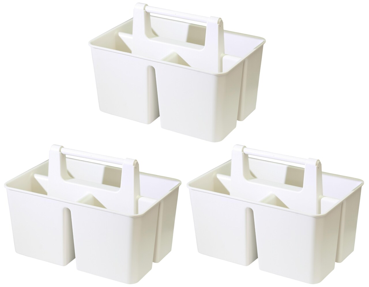 Enjoy Organizer | Shower Caddy Organizer with Handle, 3 Compartments, Portable Storage Bin for Bathroom, Dorm, Gym -Made In USA